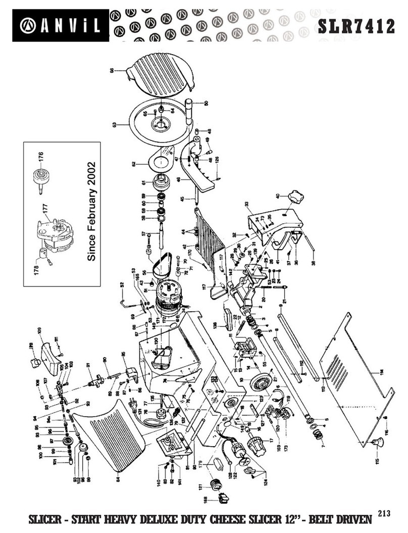 Anvil SLR7412 parts manual