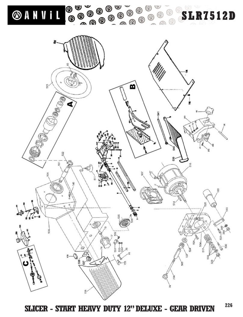 Anvil SLR7512D parts manual