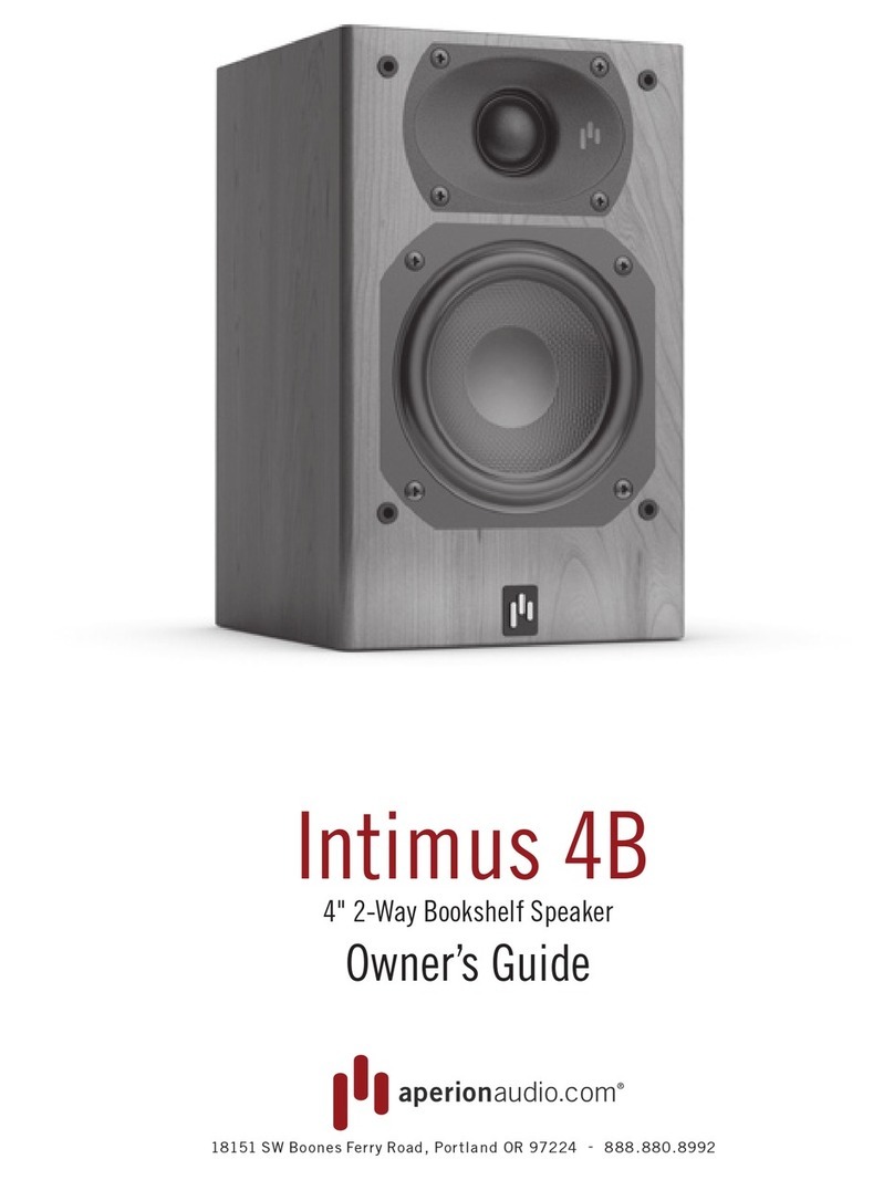 AperionAudio Intimus 4B Harmony SA owner's guide