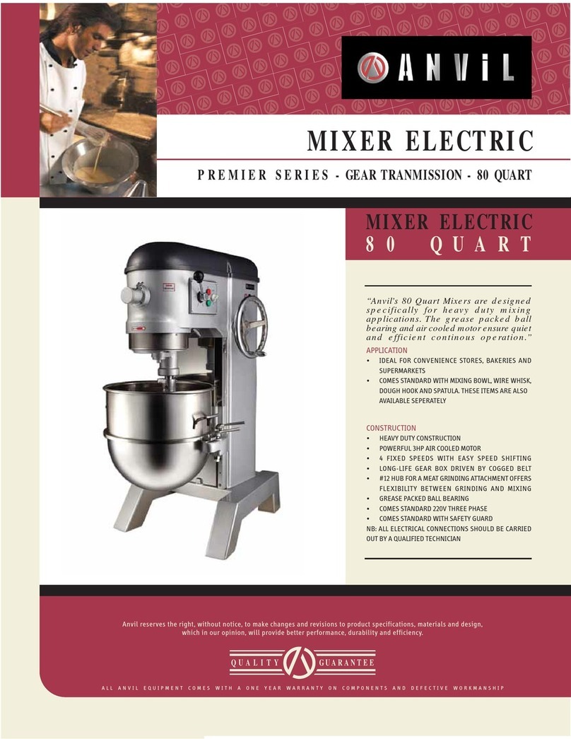 Anvil MIX9180 Specifications