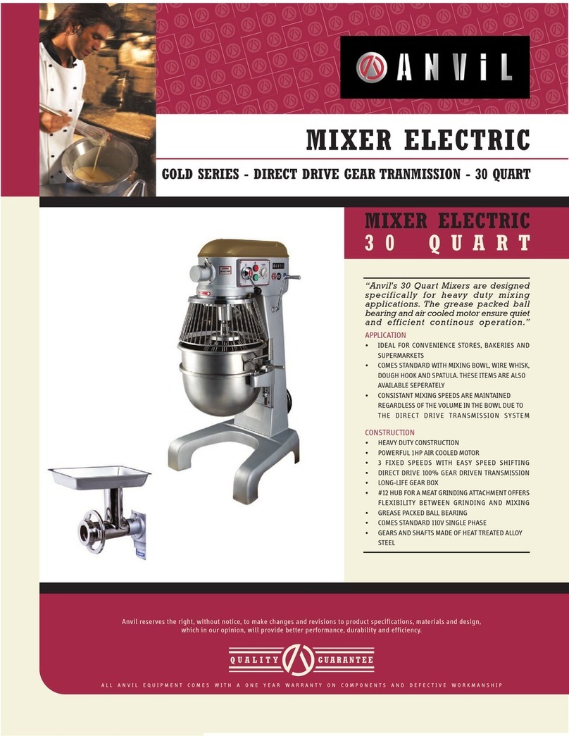 Anvil MIX7130 User manual