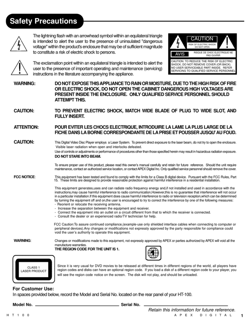 Apex Digital HT-100 user guide