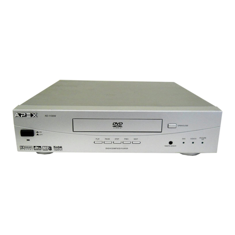 Apex Digital AD-1100W owner's manual
