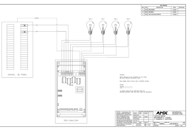 AMX RDD-DM4/240 Schematic diagram