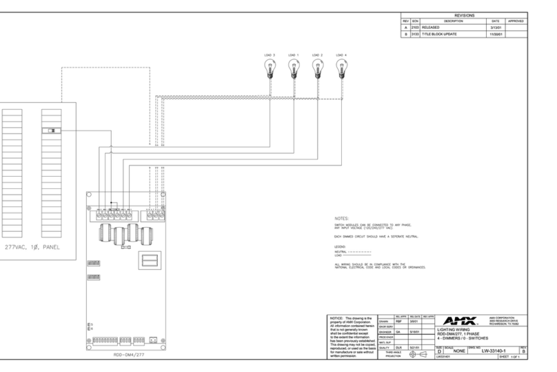 AMX RDD-DM4/277 Schematic diagram
