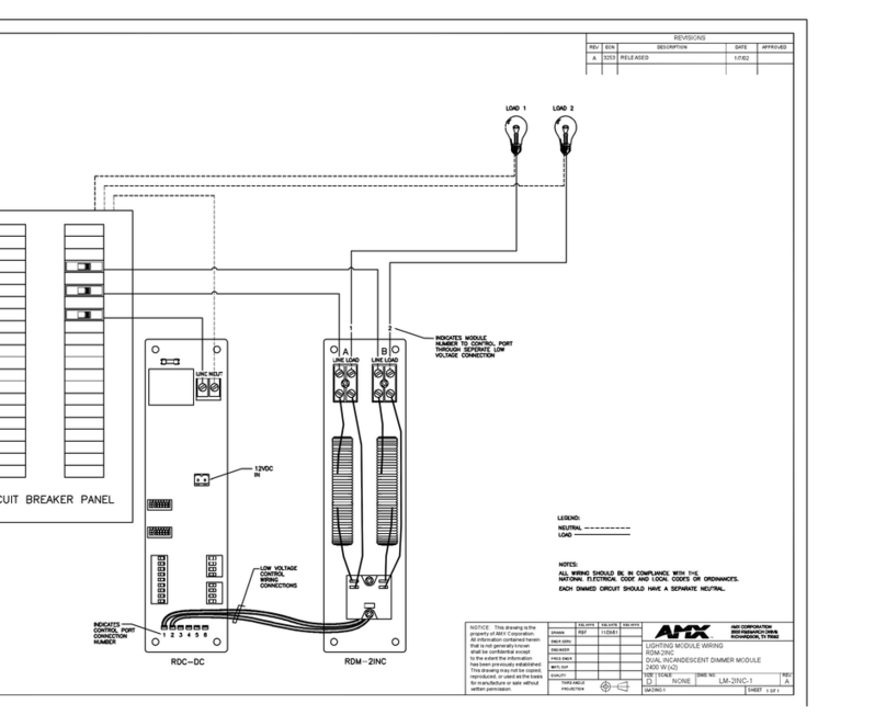 AMX RDM-2INC Schematic diagram