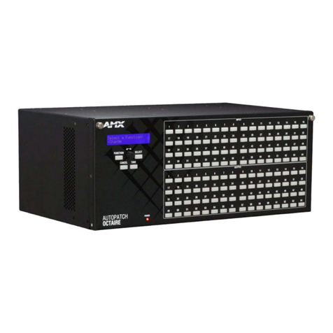AMX Distribution Matrix Octaire User manual