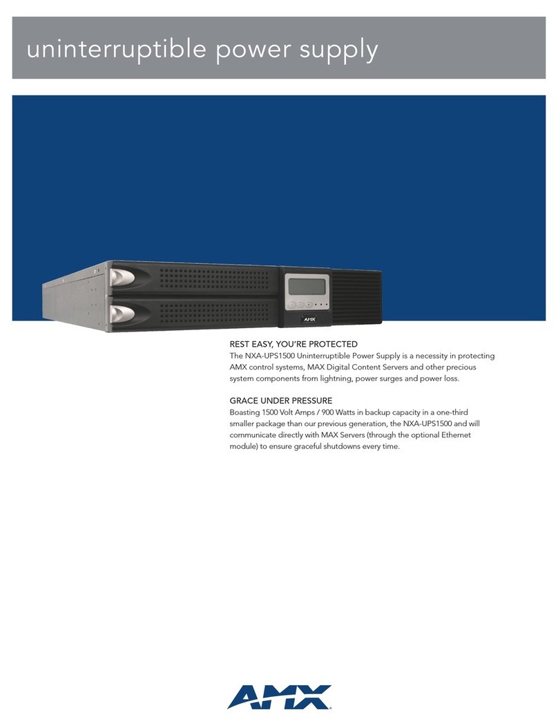 AMX NXA-UPS1500 Specifications