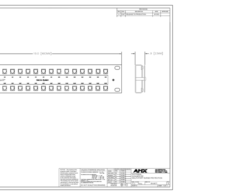 AMX NXA-MPS16F User manual