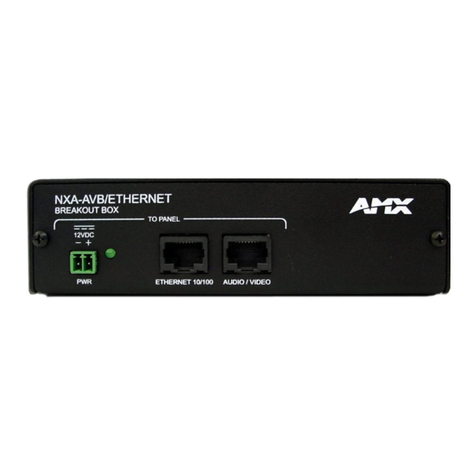AMX NXA-AVB/ETHERNET quick start guide