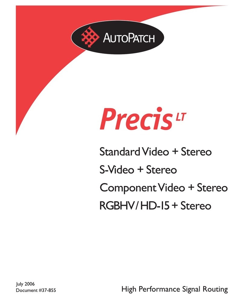 AMX Precis LT User manual