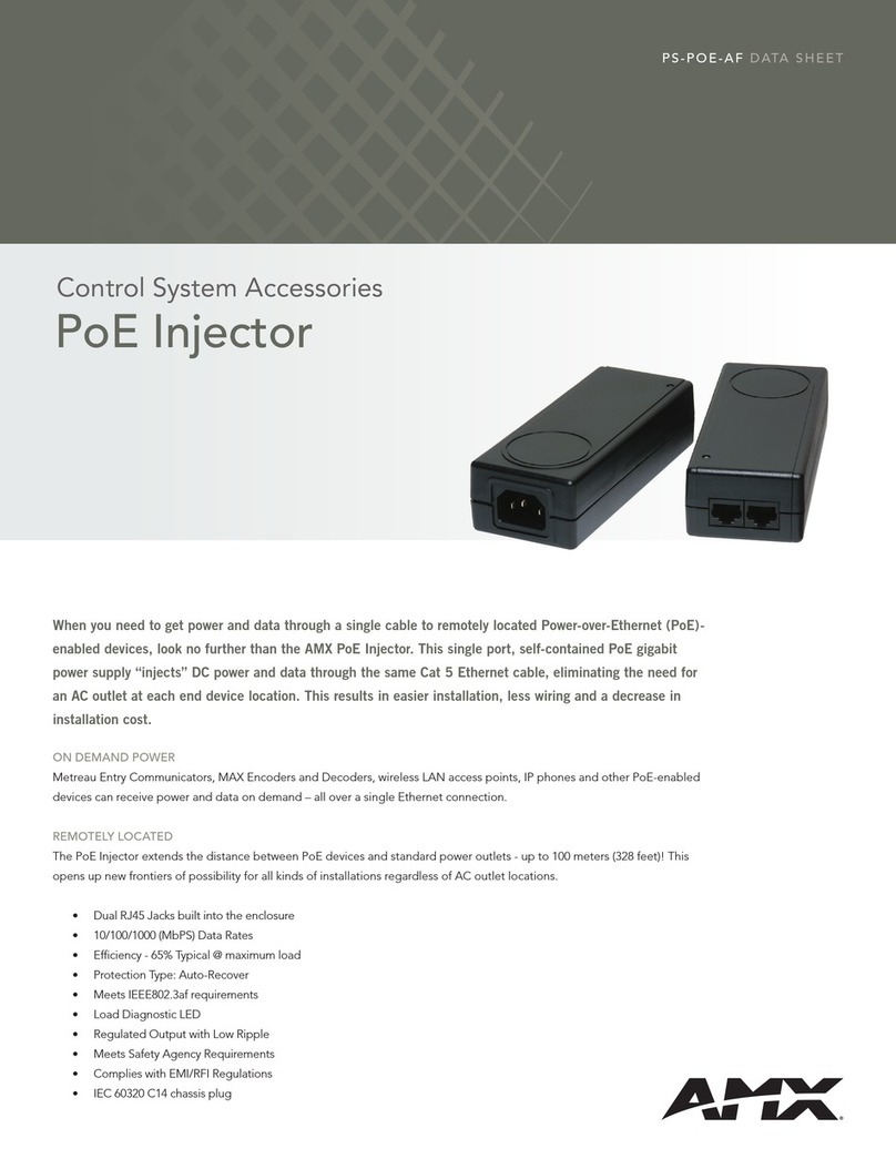 AMX PS-POE-AF User manual