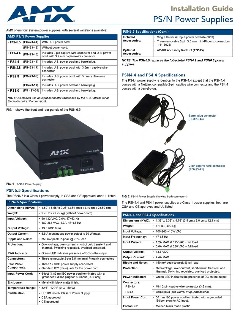 AMX PS2.8 installation guide