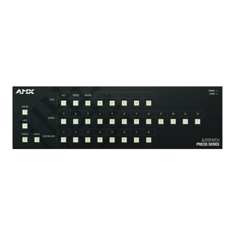 AMX Precis instruction manual