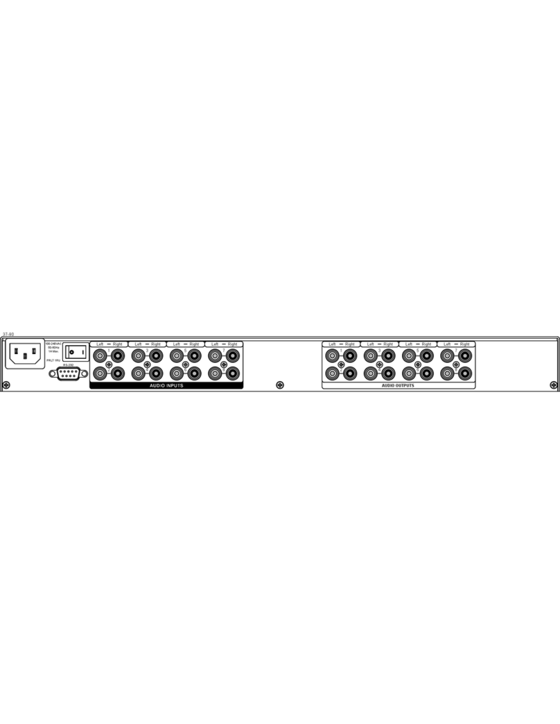 AMX Precis DSP Dimensional drawing