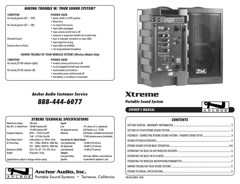 Anchor Xtreme XTR-6000CU2 User manual