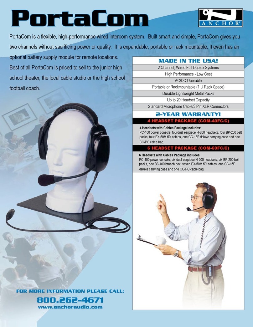 Anchor PortaCom COM-40FC/C User manual