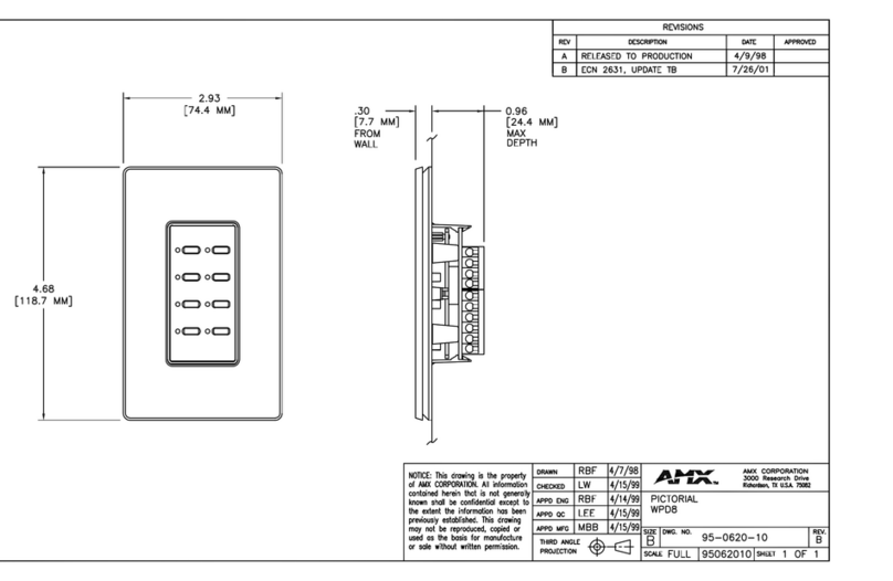 AMX WPD8 Quick start guide AMX WPD8 Quick start guide