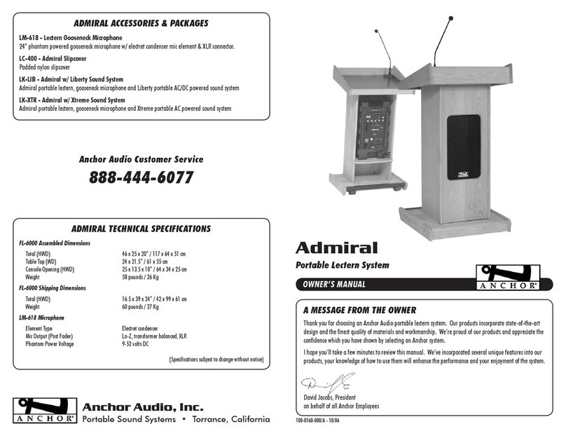Anchor Admiral FL-6000 User manual