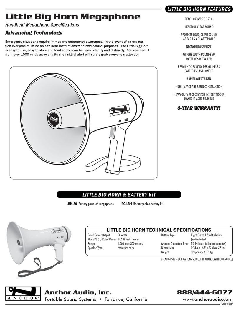 Anchor LBH-30 Specifications