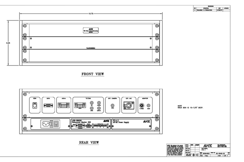 AMX VTX-1 Schematic diagram