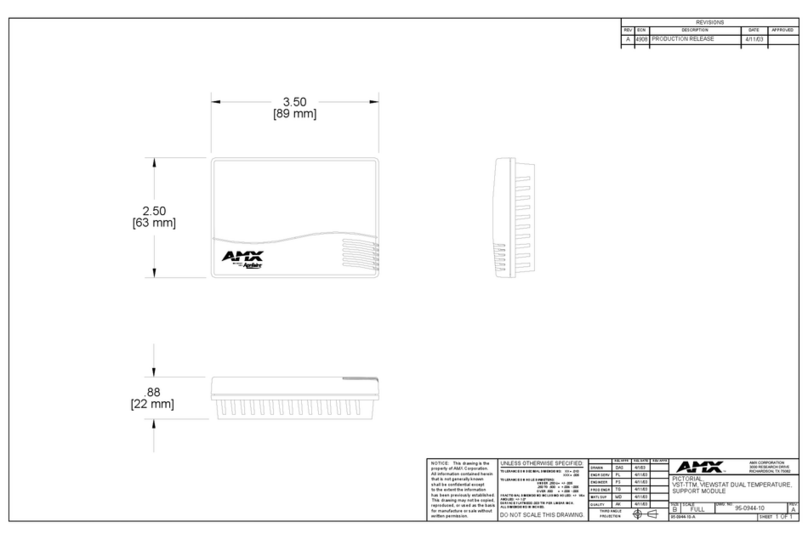 AMX VST-TTM Dimensional drawing