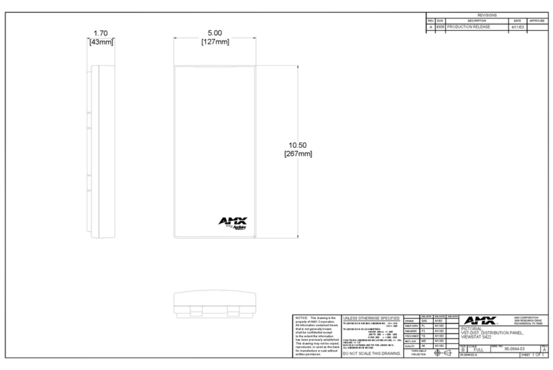 AMX VST-DIST Dimensional drawing