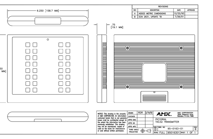 AMX TXC32 Quick start guide