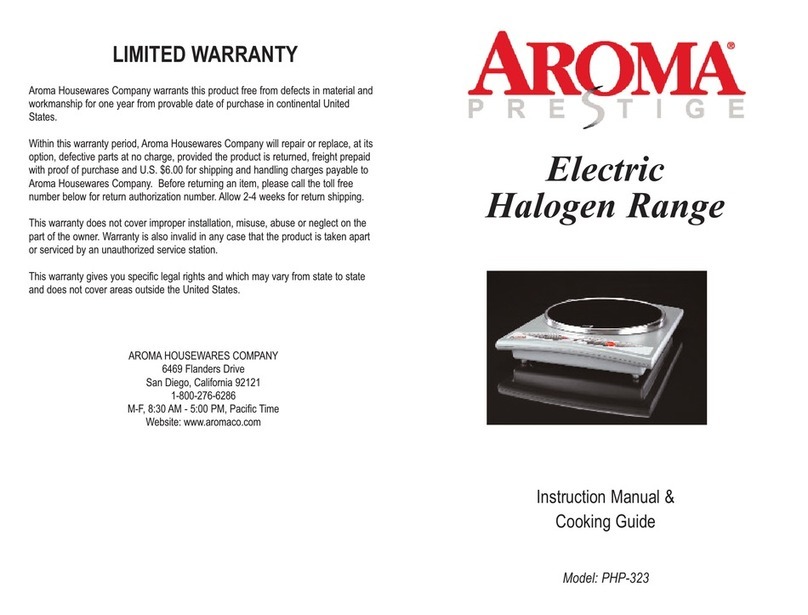 Aroma Prestige PHP-323 Instruction manual & cooking guide