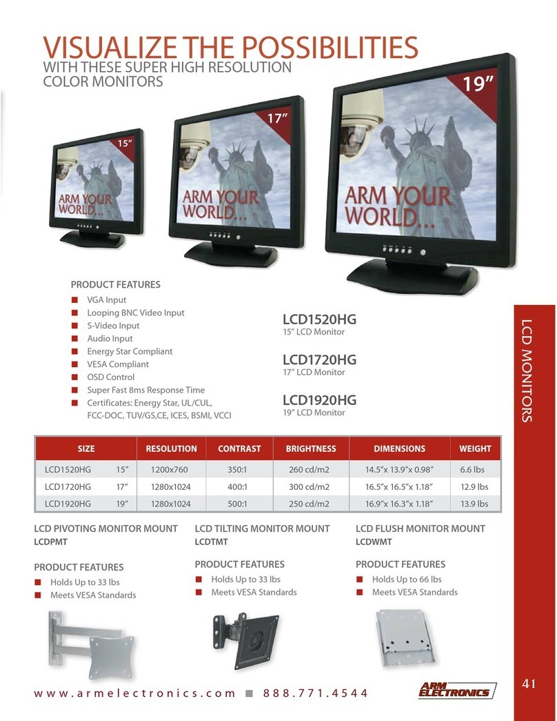 Arm Electronics LCD1520HG User manual