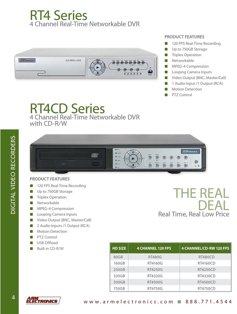 Arm Electronics RT4160CD User manual