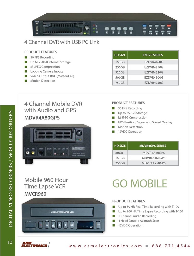 Arm Electronics EZDVR4160G User manual