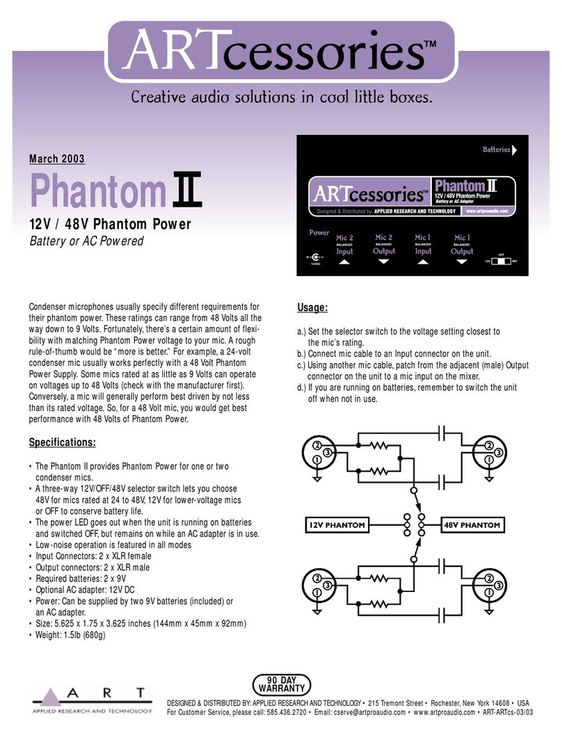 Art Phantom II Specifications