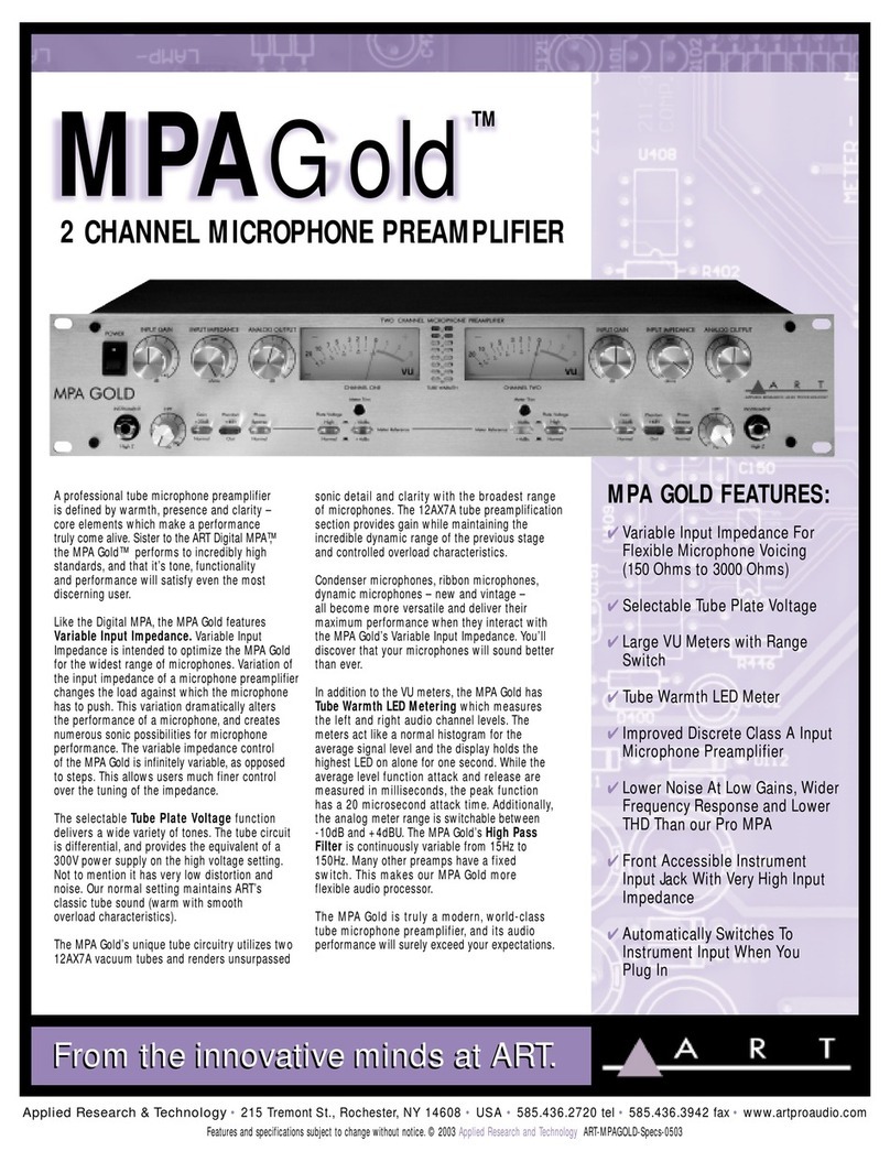Art MPA Gold User manual