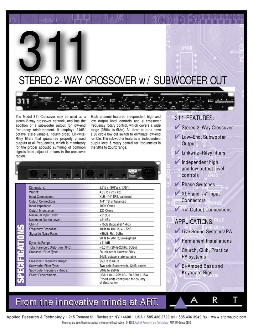 Art 311 Specification sheet