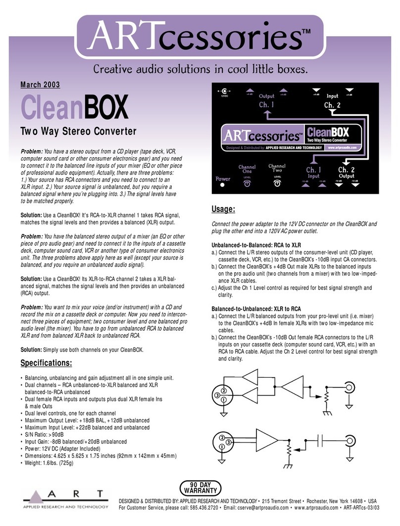 Art CleanBOX User manual