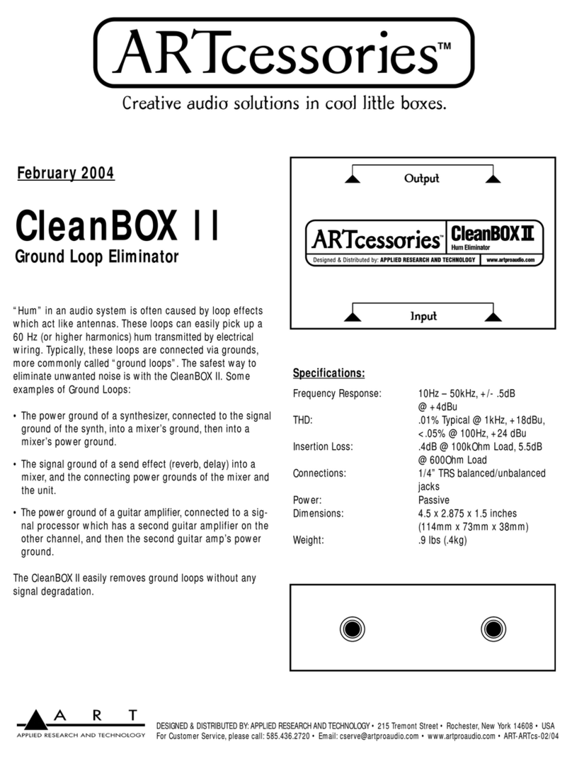 Art CleanBOX II Specifications