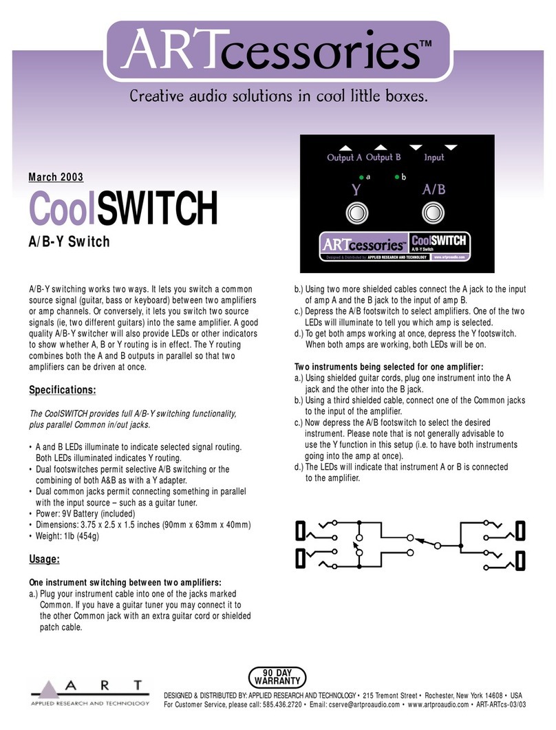 Art CoolSWITCH Specifications
