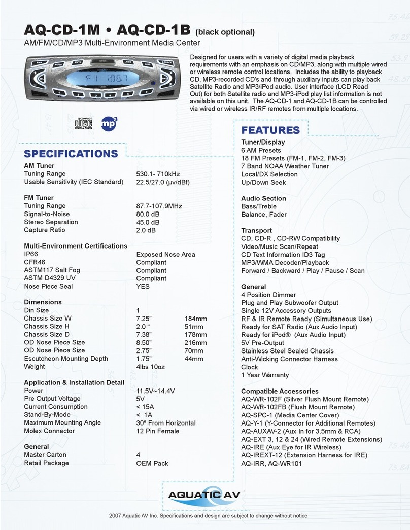 Aquatic AQ-CD-1 Specifications