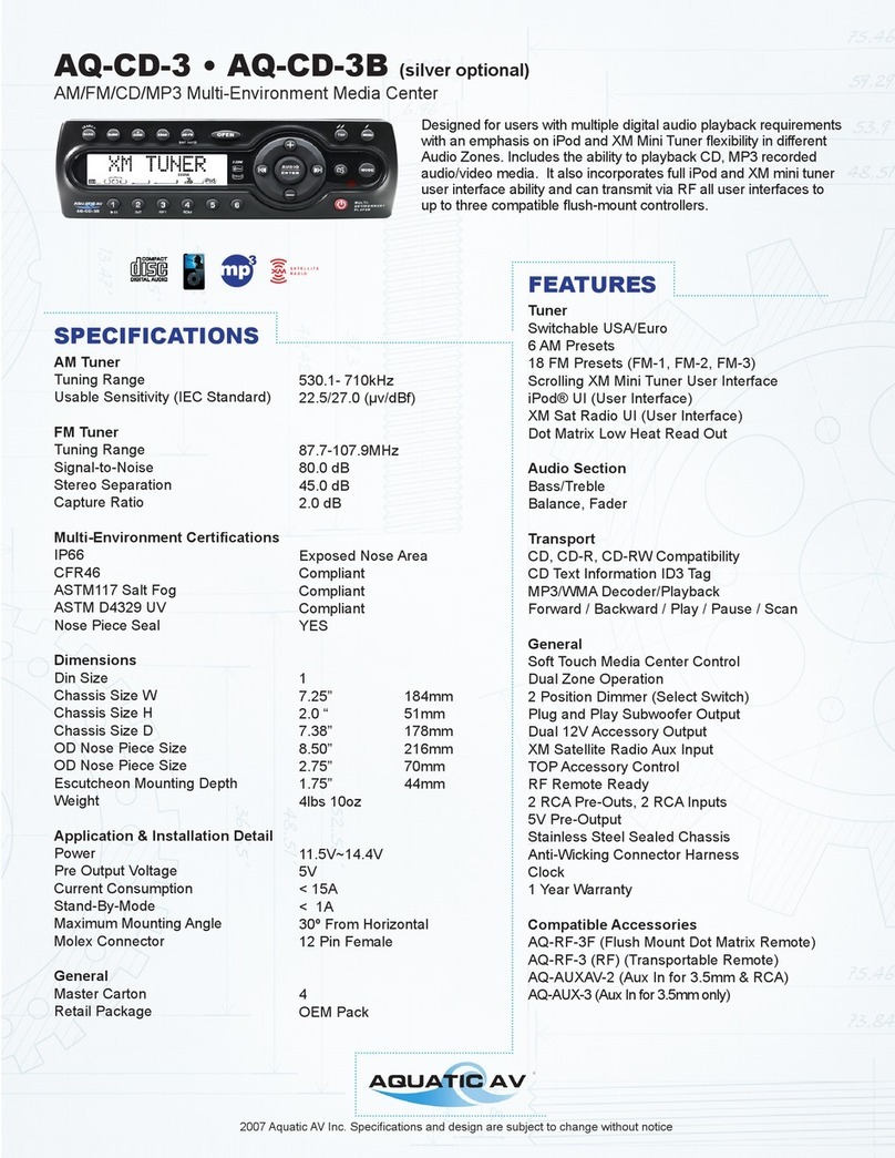 Aquatic AQ-CD-3 Specifications