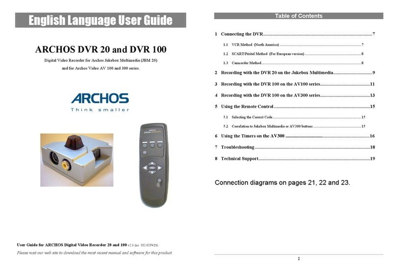 Archos DVR 20 user guide