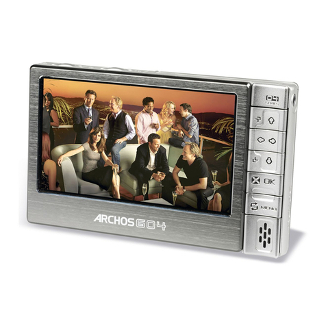 Archos 604 - Digital AV Player User manual