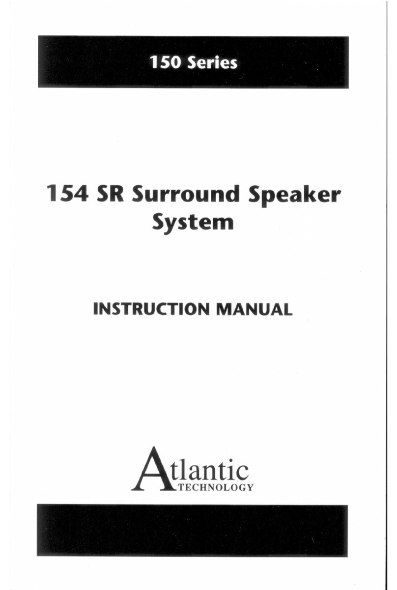 Atlantic Technology 154 SR User manual