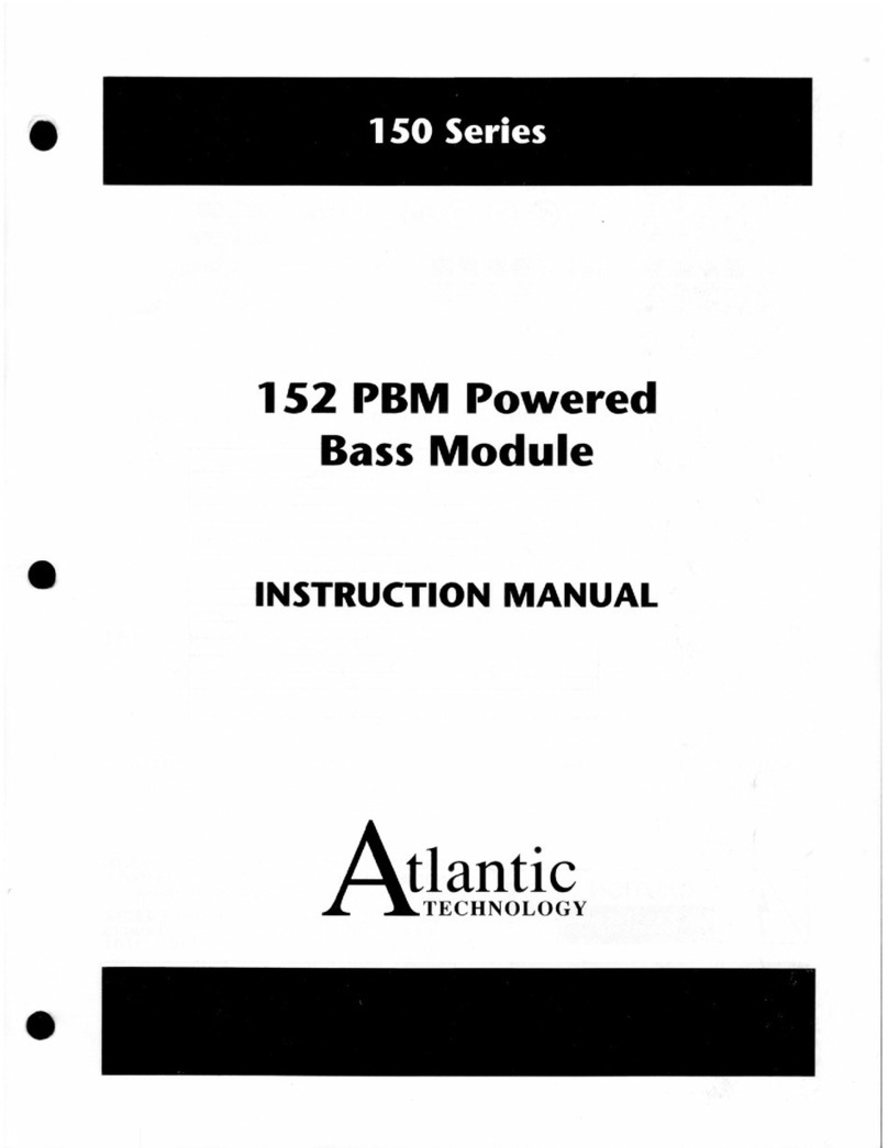 Atlantic Technology 152 PBM User manual