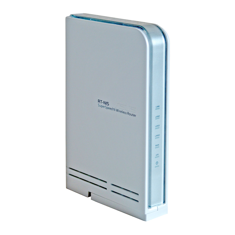 Asus RT-N15 SuperSpeed N User manual Asus RT-N15 SuperSpeed N User manual