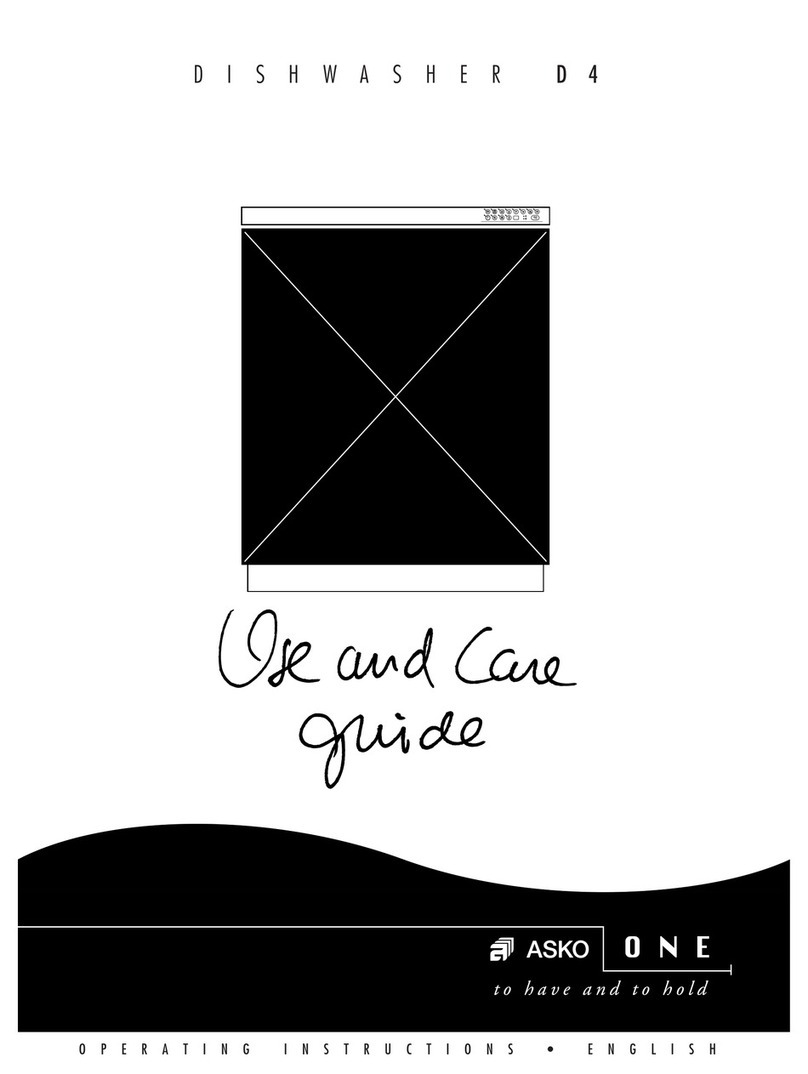 Asko D4 Use and care guide