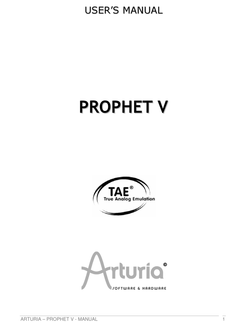 Arturia Prophet V user manual