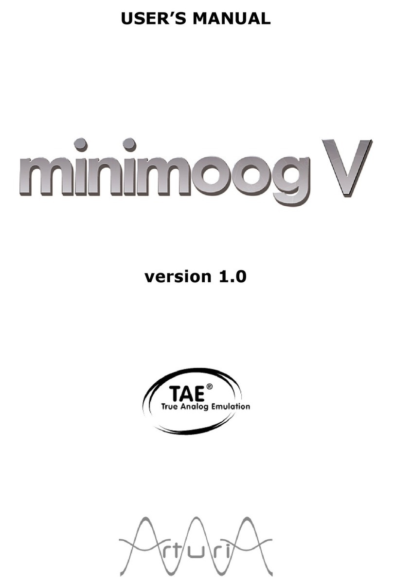 Arturia Minimoog V user manual