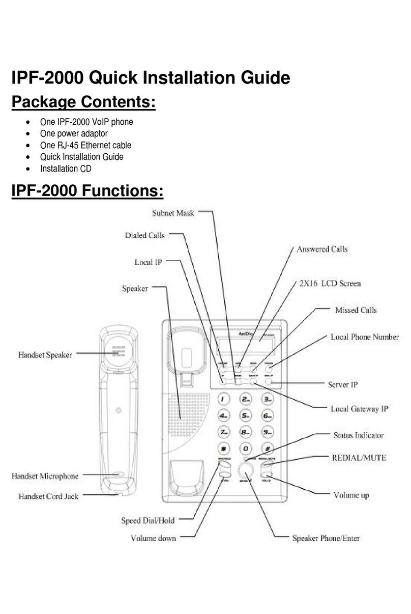 ArtDio IPF-2000 Quick install guide