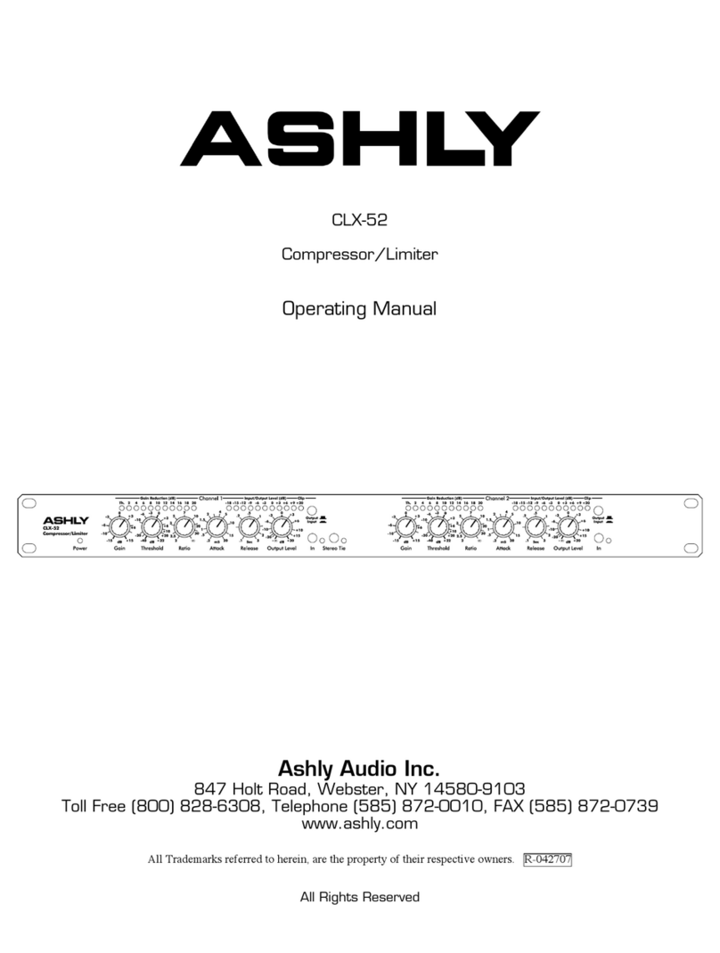 Ashly CLX-52 operating manual